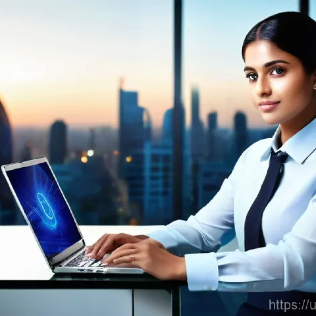 인터넷정보검색 자격증과 경력 개발의 상호 보완성 - **Prompt:** A dynamic, aspirational image of a confident young Pakistani professional, male or femal...