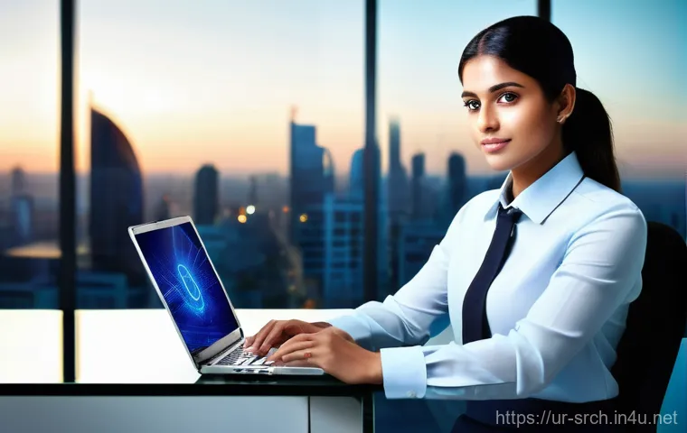 인터넷정보검색 자격증과 경력 개발의 상호 보완성 - **Prompt:** A dynamic, aspirational image of a confident young Pakistani professional, male or femal...